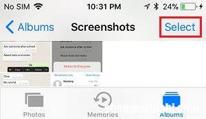 如何删除苹果iPhone或iPad上的自拍和屏幕截图