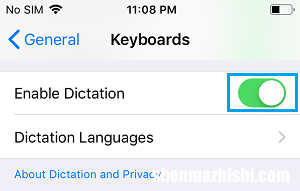 如何从iPhone键盘上移除麦克风按钮