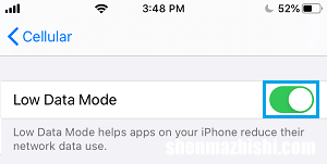 如何在苹果iPhone上启用低数据模式