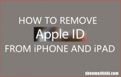 如何从iPhone或iPad上删除AppleID，简单移除方法