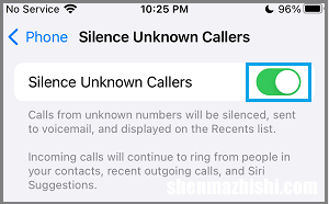 如何在iPhone上静音未知的垃圾邮件呼叫