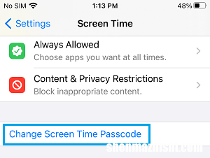 如何在iPhone和iPad上重置屏幕时间密码
