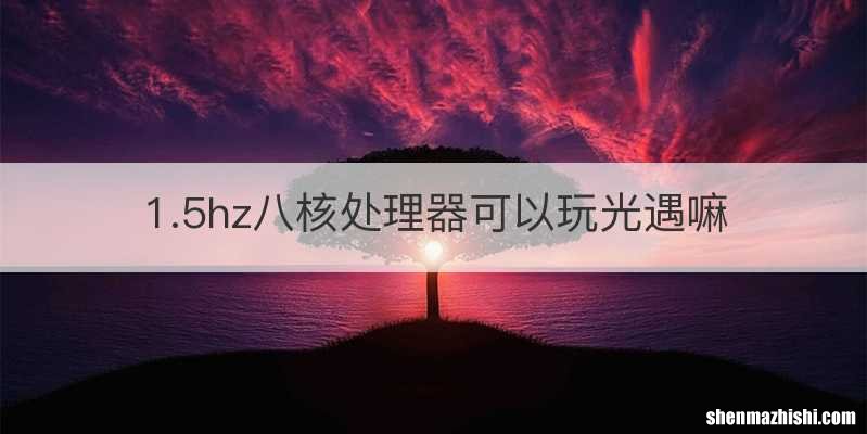 1.5hz八核处理器可以玩光遇嘛