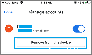 如何从iPhone邮件应用程序中删除Gmail帐户