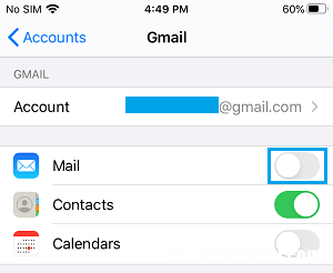 如何从iPhone邮件应用程序中删除Gmail帐户