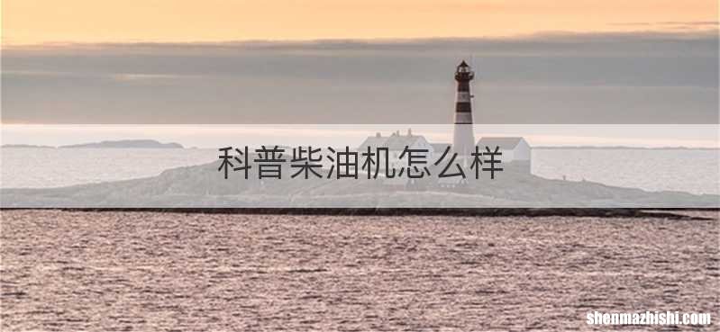 科普柴油机怎么样
