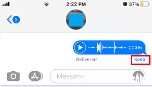 如何在iPhone或iPad上保存音频消息