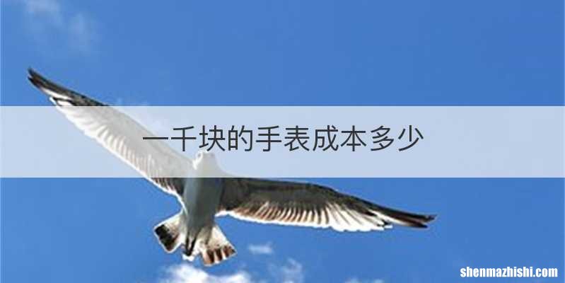 一千块的手表成本多少