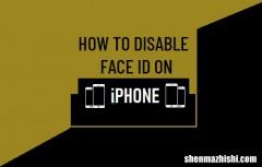 如何在iPhone和iPad上关闭或禁用面容ID