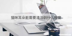 猫咪耳朵脏需要清洁到什么程度