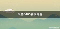 米兰0405赛季阵容
