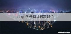 csgo头号特训最高段位
