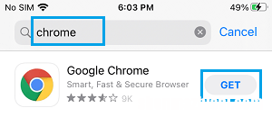 如何将Chrome设为iPhone的默认浏览器