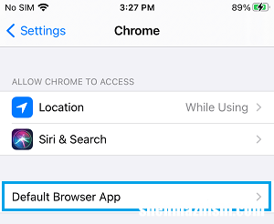 如何将Chrome设为iPhone的默认浏览器