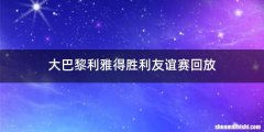大巴黎利雅得胜利友谊赛回放