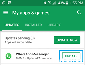如何在iPhone和安卓手机上更新WhatsApp