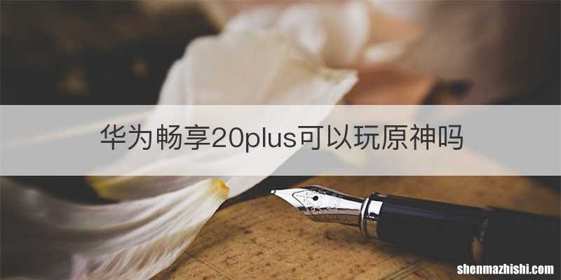 华为畅享20plus可以玩原神吗