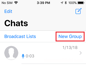 如何在苹果iPhone上创建WhatsApp群组