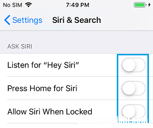 如何在iPhone或iPad上禁用Siri