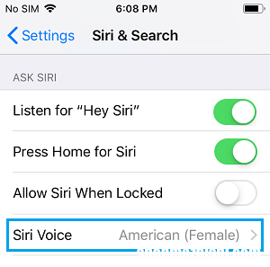 如何在iPhone和iPad上更改Siri语音口音