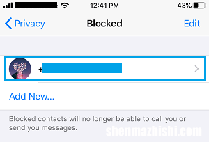 如何在iPhone上的WhatsApp中阻止某人