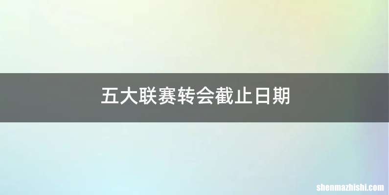 五大联赛转会截止日期