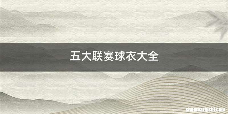五大联赛球衣大全