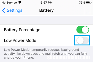 苹果省电方法 如何在iPhone上启用低功耗模式
