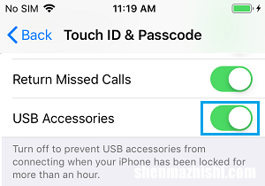 如何禁用“解锁iPhone以使用配件”消息