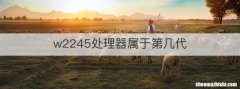 w2245处理器属于第几代