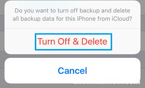 如何删除iPhone或iPad上的iCloud备份