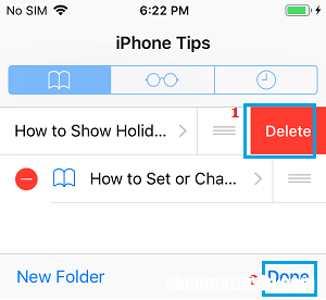 如何在iPhone上的Safari中创建书签文件夹