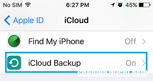 如何在iPhone或iPad上启用iCloud备份
