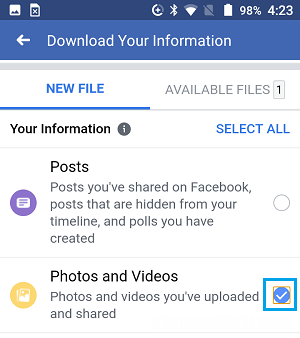 如何在iPhone和安卓手机上下载Facebook照片