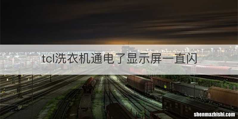 tcl洗衣机通电了显示屏一直闪