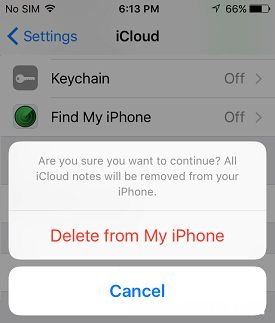 如何从苹果iPhone删除iCloud帐户