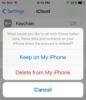 如何从苹果iPhone删除iCloud帐户