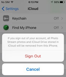 如何从苹果iPhone删除iCloud帐户