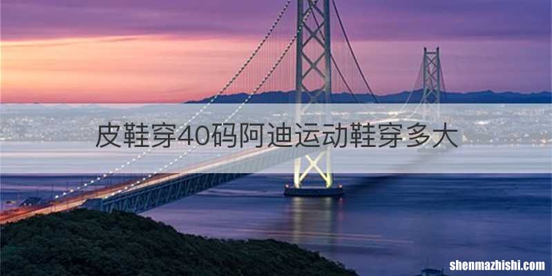 皮鞋穿40码阿迪运动鞋穿多大
