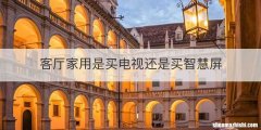 客厅家用是买电视还是买智慧屏