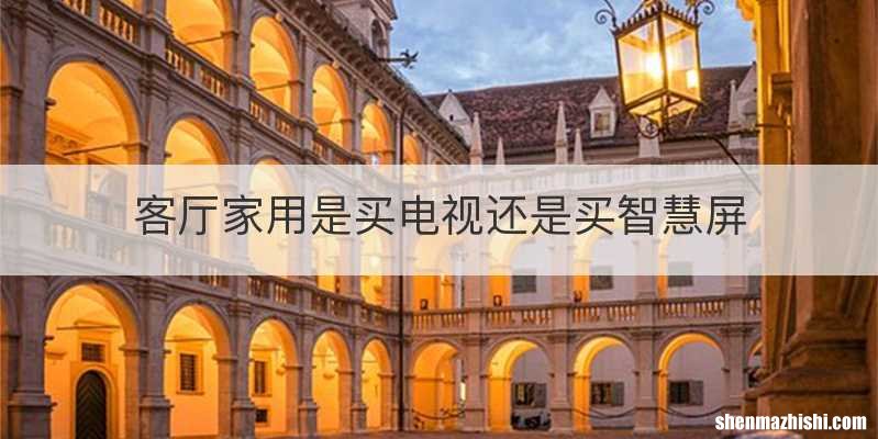 客厅家用是买电视还是买智慧屏