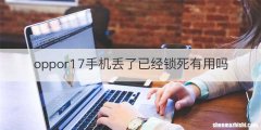 oppor17手机丢了已经锁死有用吗