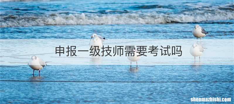 申报一级技师需要考试吗