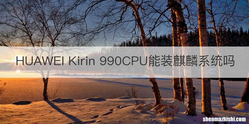 HUAWEI Kirin 990CPU能装麒麟系统吗