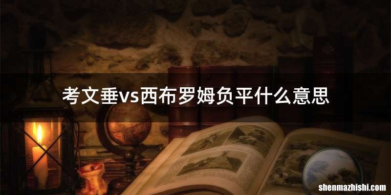 考文垂vs西布罗姆负平什么意思