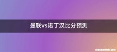曼联vs诺丁汉比分预测