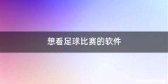 想看足球比赛的软件