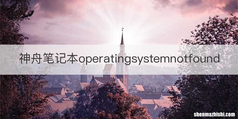 神舟笔记本operatingsystemnotfound