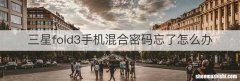 三星fold3手机混合密码忘了怎么办