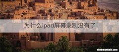 为什么ipad屏幕录制没有了